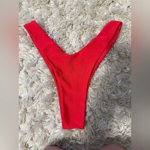 Kulani Kinis Red High-Cut Bikini Bottom